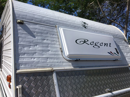 Caravan Damaged By Storm Hail